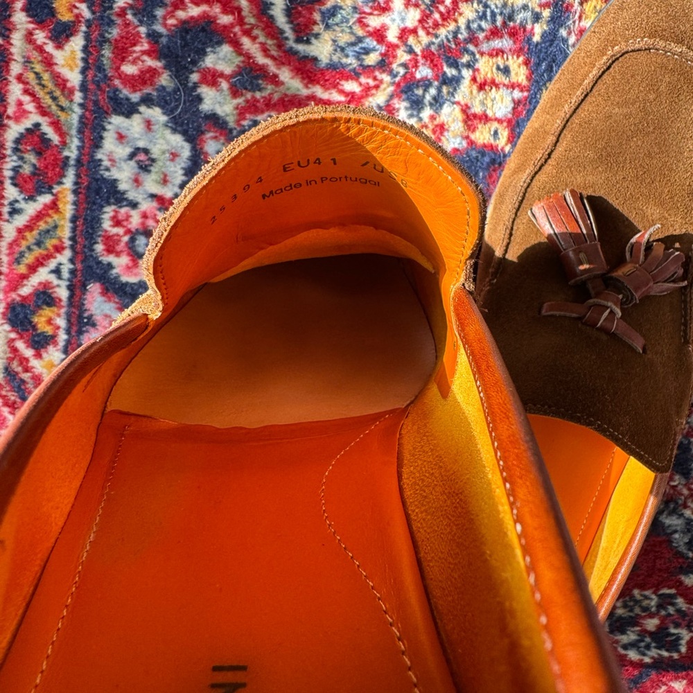 Magnanni Brown Suede Tassel Loafers - Picture 10 of 10